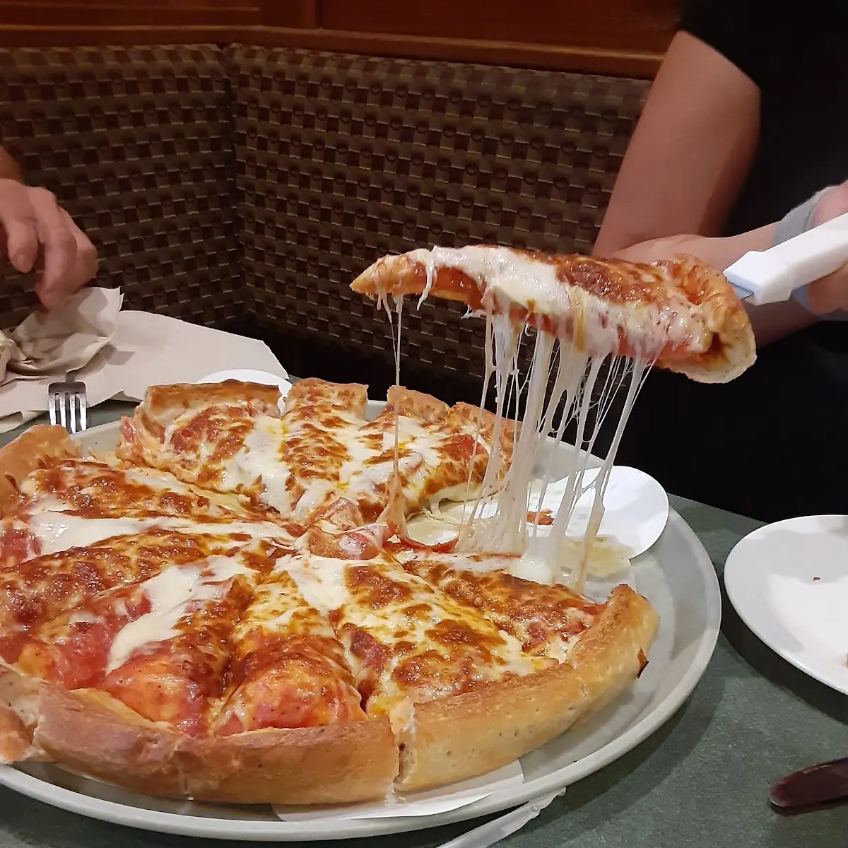 Deep Dish Pepperoni Pizza