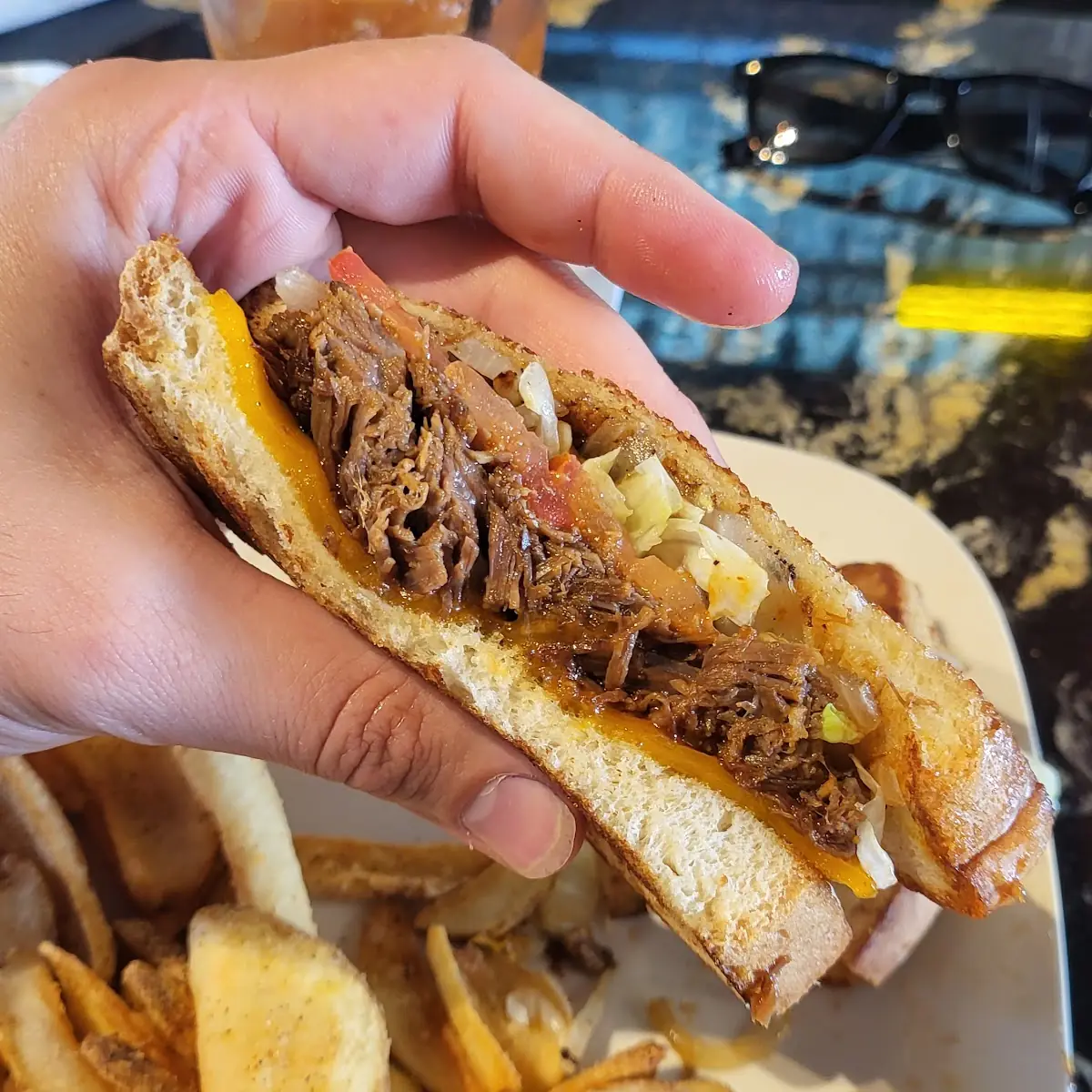 Brisket Grilled Cheese Sandwich
