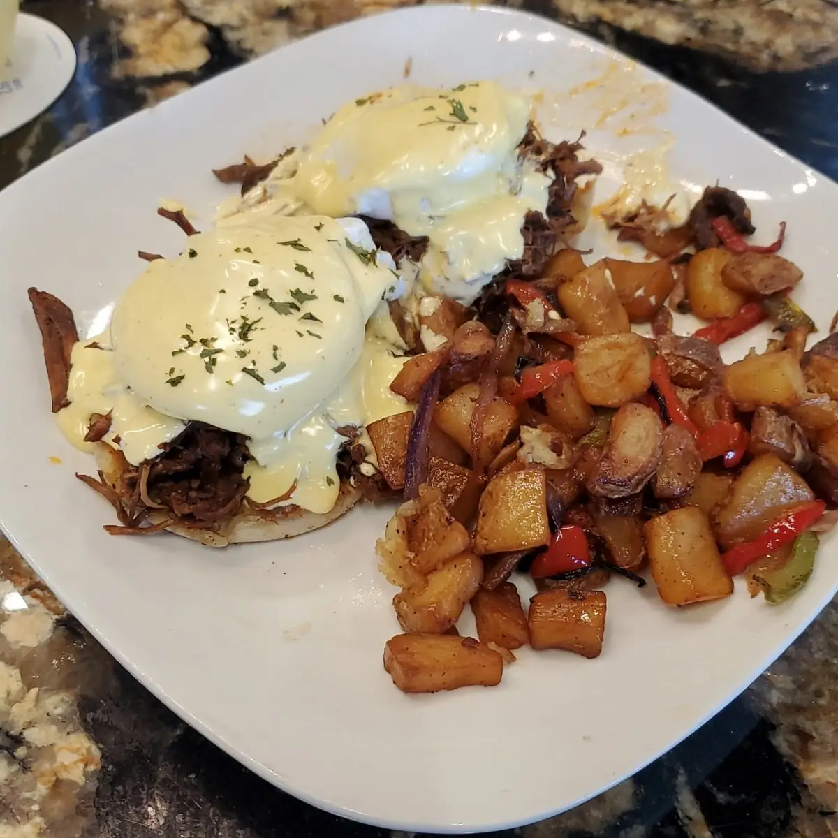 Eggs Benedict with Brisket