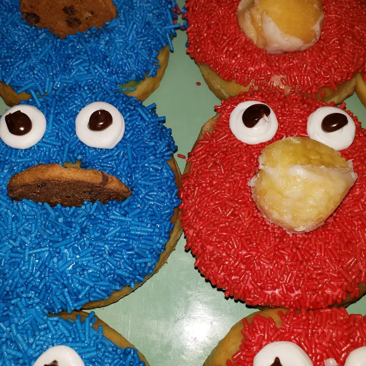 Cookie Monster and Elmo
