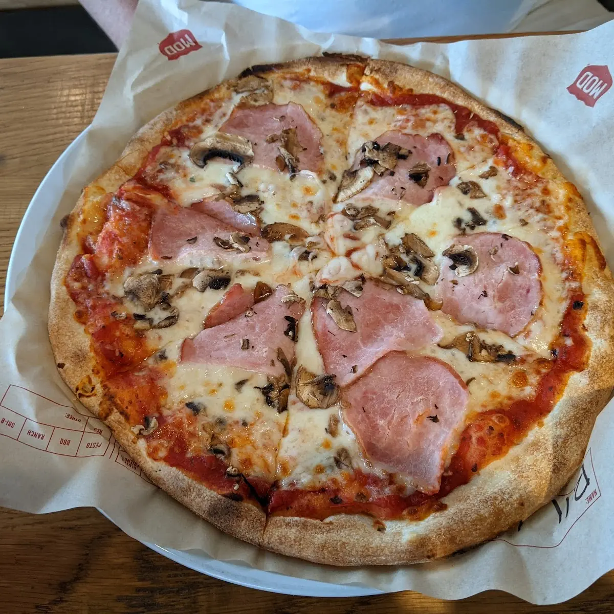 Ham and Mushroom Pizza