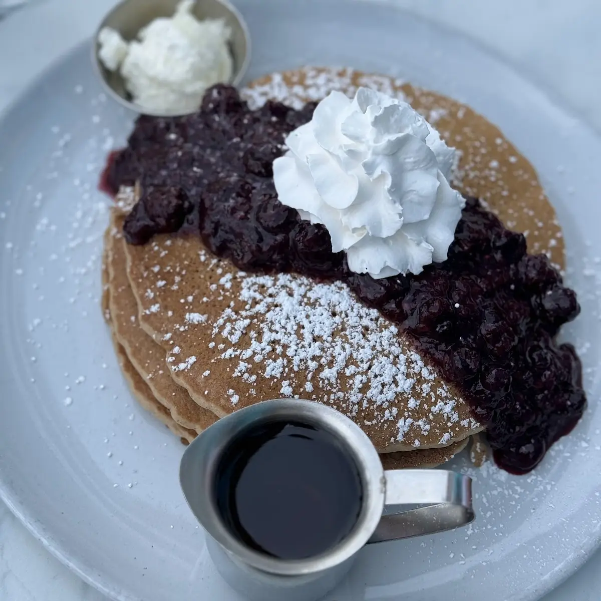 Mixed Berry Compote Pancakes