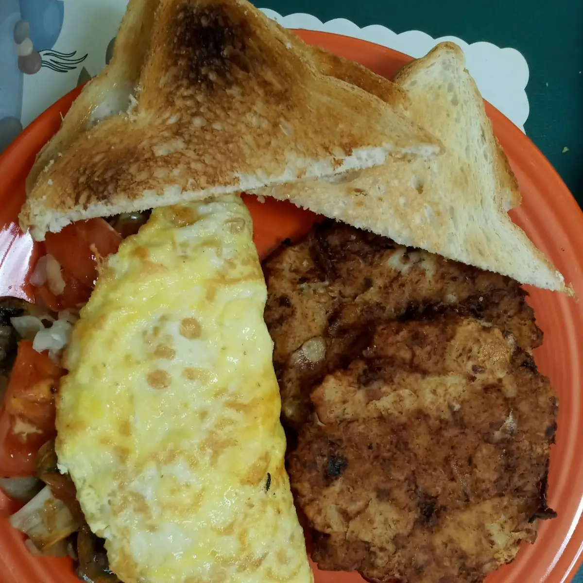 Denver Omelette with Potato Pancakes