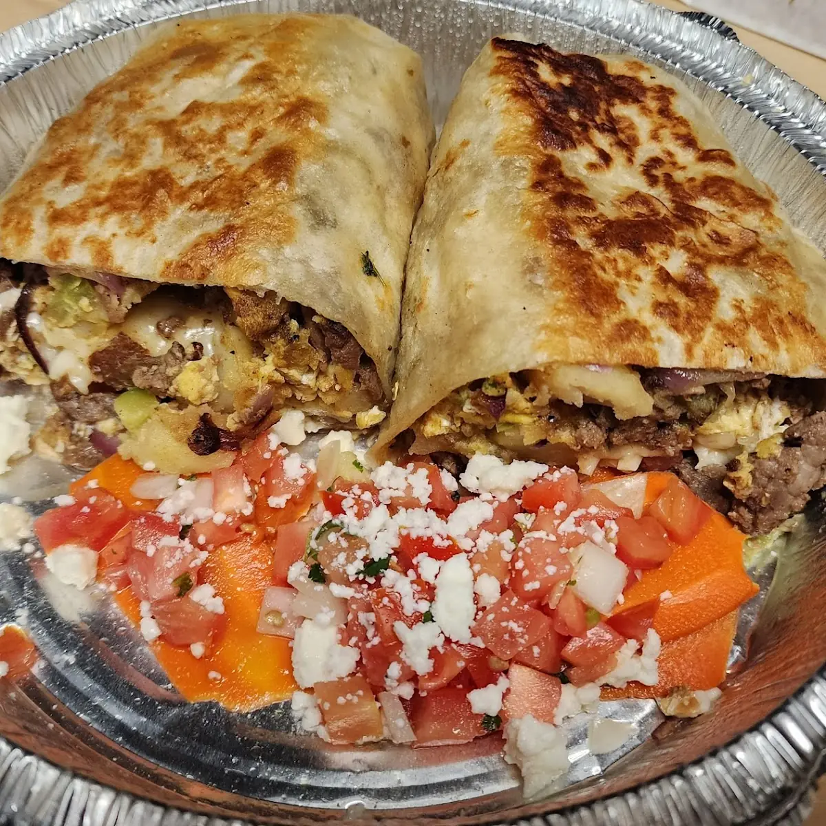 Carne Asada Breakfast Burrito