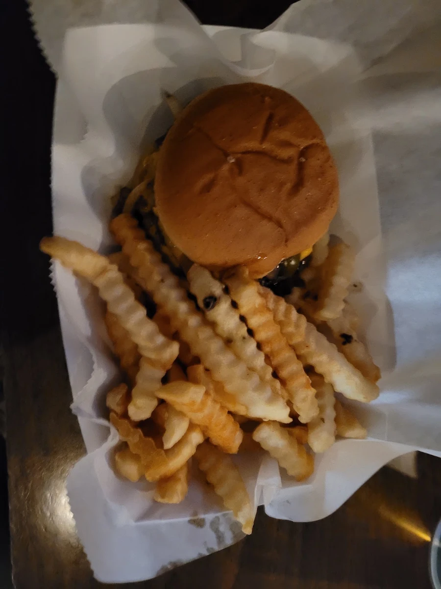 Double Cheese Burger and Fries