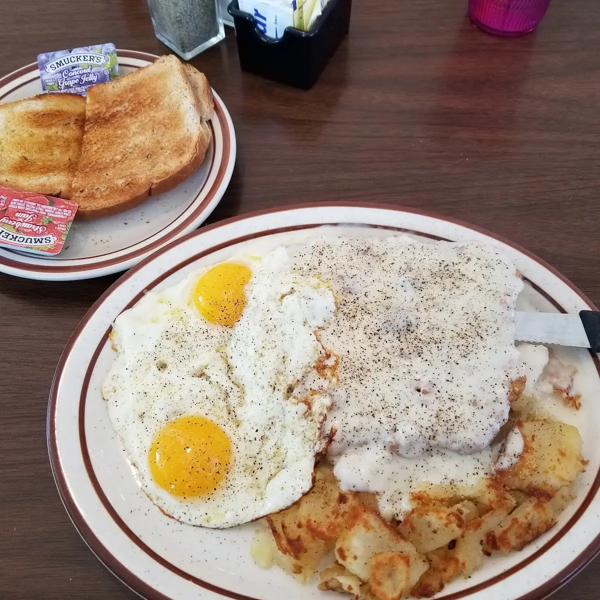 Chicken Fried Steak and Eggs