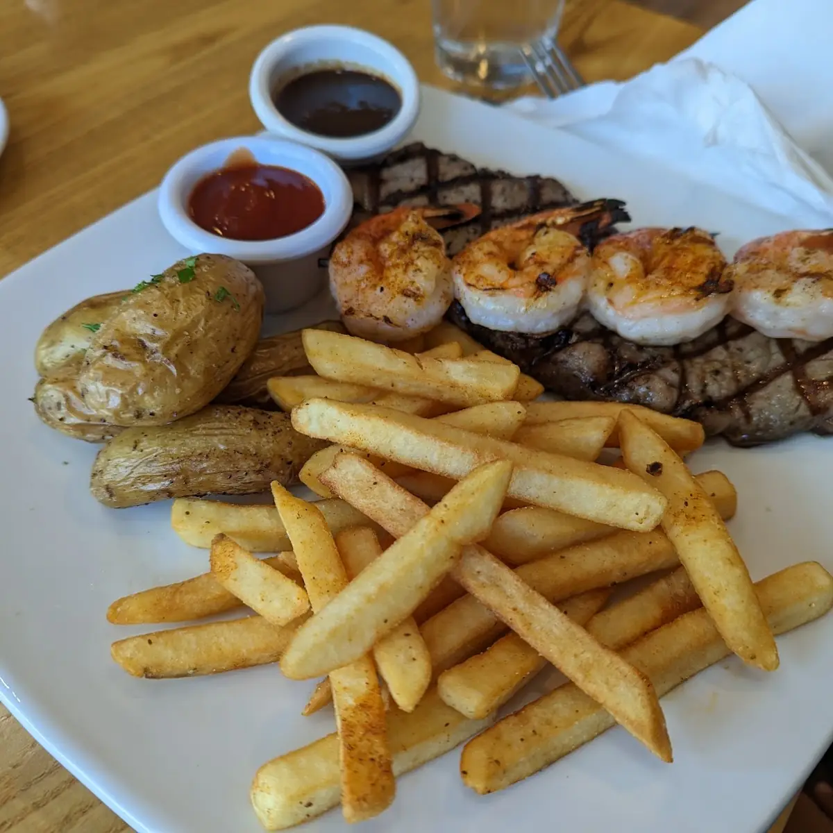 New York Steak & Prawns