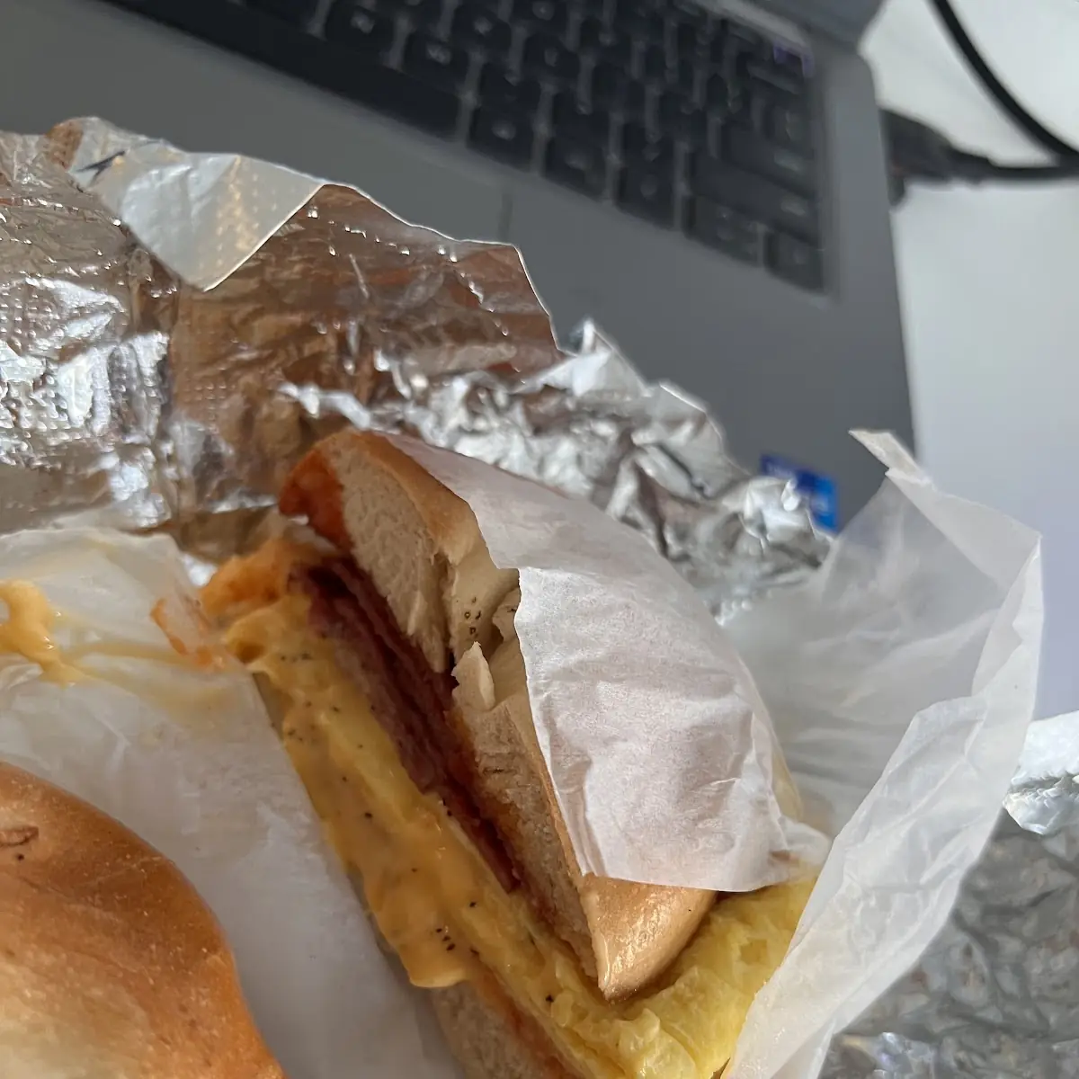 Turkey Bacon Eggs & Cheese Sandwich