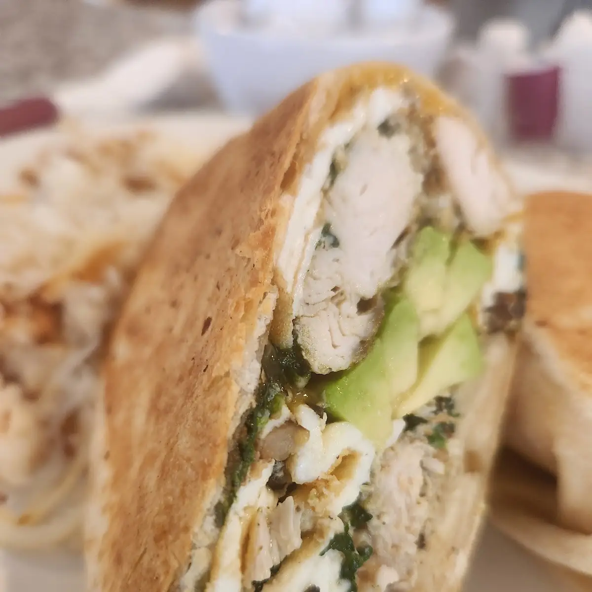 Grill Chicken Greek Wrap