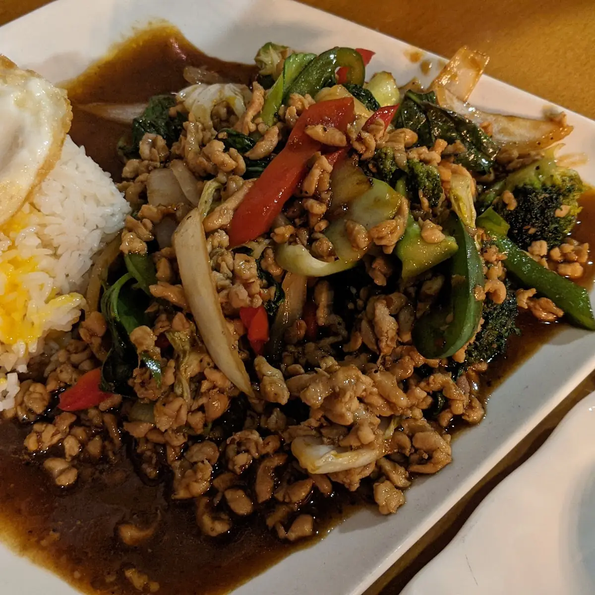 Spicy Basil Chicken Fried Rice