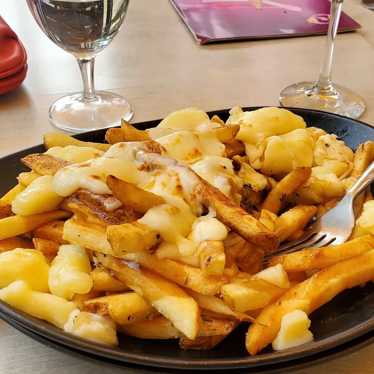 Rustic Fries with Truffle Cheese Sauce