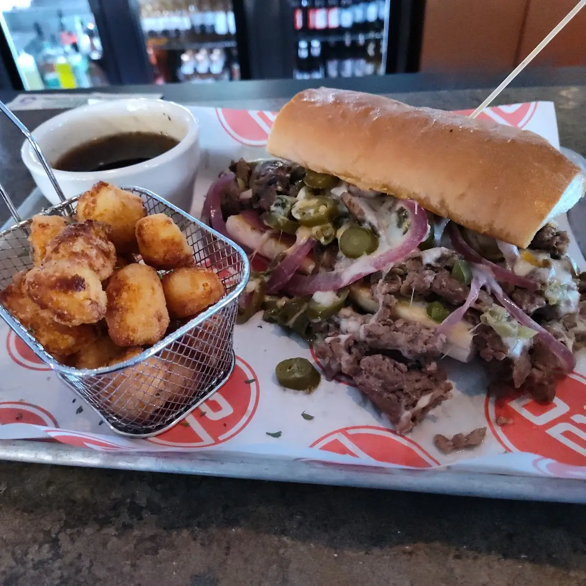 Philly Cheese Steak and Cheese Curds