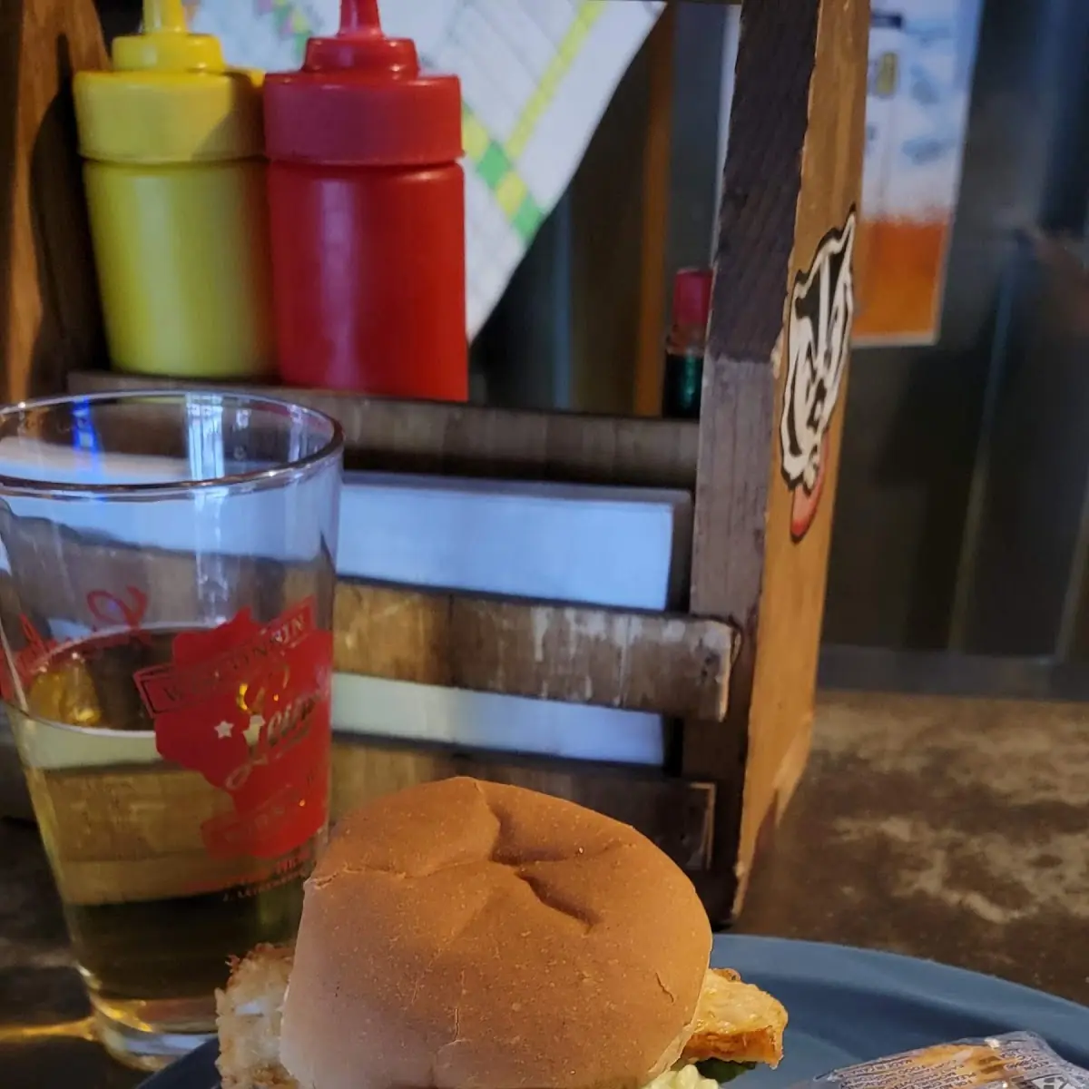 Clam Chowder and Fish Sandwich