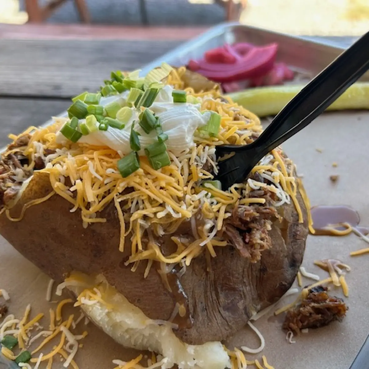 Loaded BBQ Baked Potato