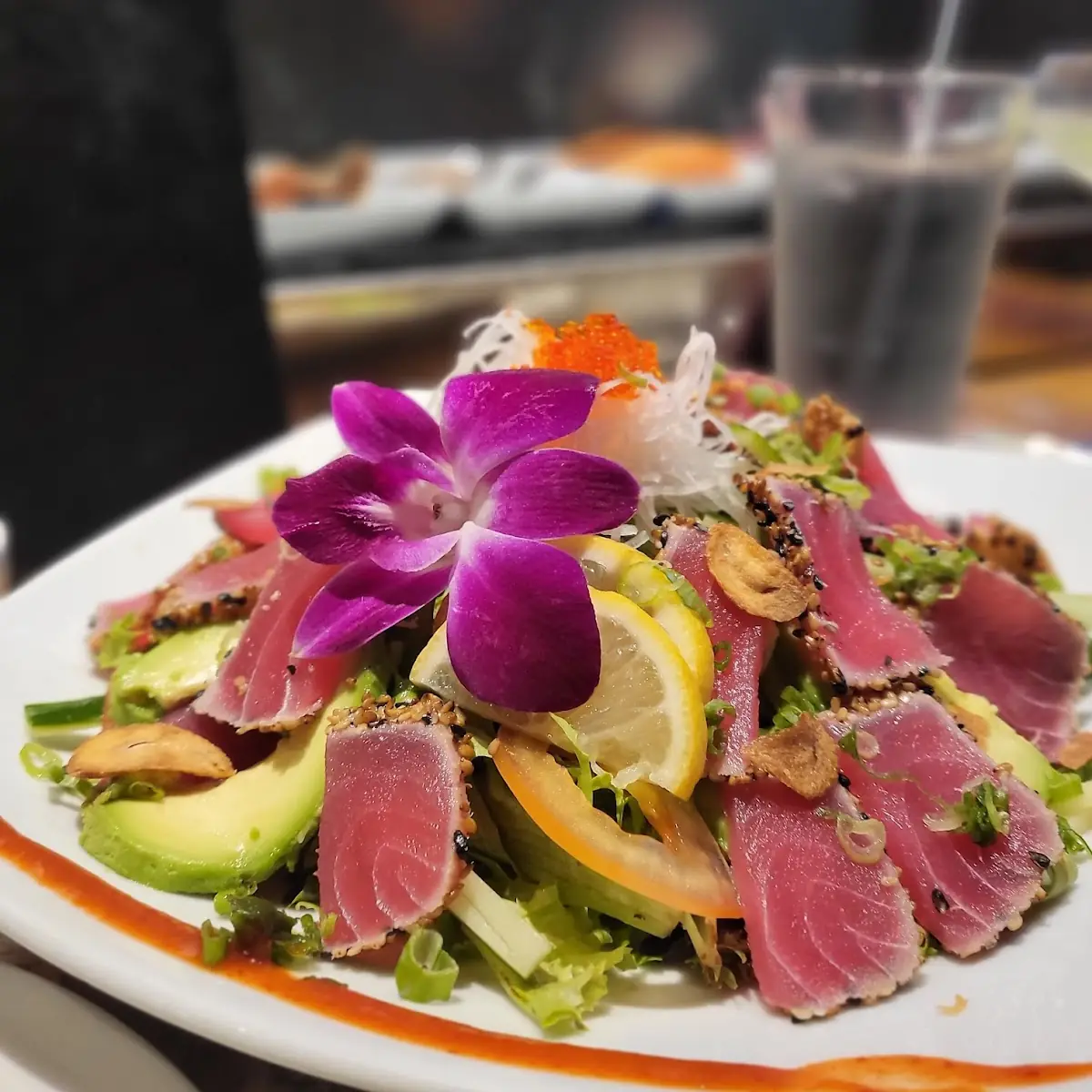 Spicy Sesame Seared Tuna Salad