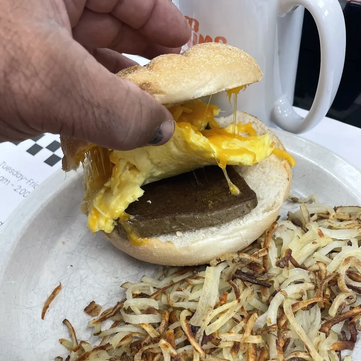 Scrapple Breakfast Sandwich