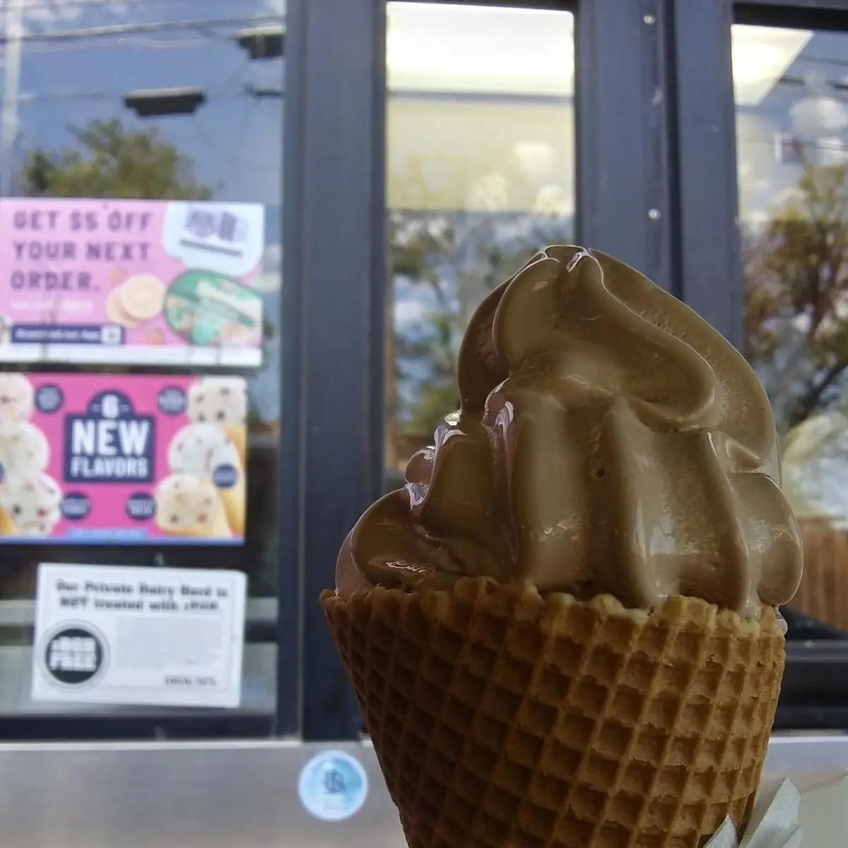 Soft Serve Chocolate Yogurt