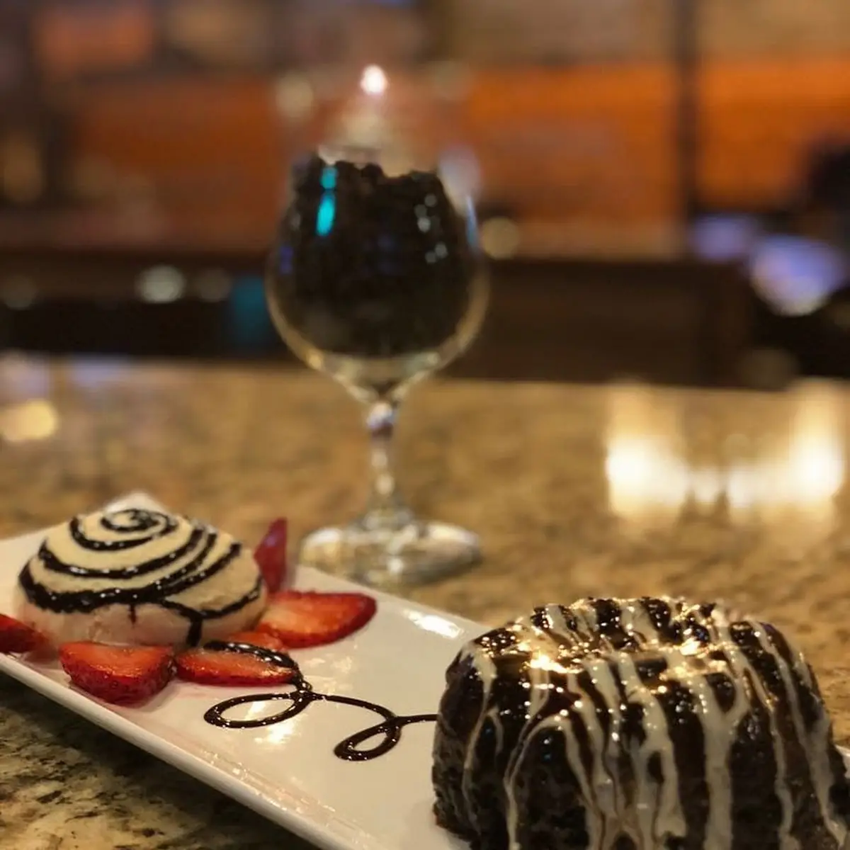 Chocolate Cake Volcano with Ice Cream