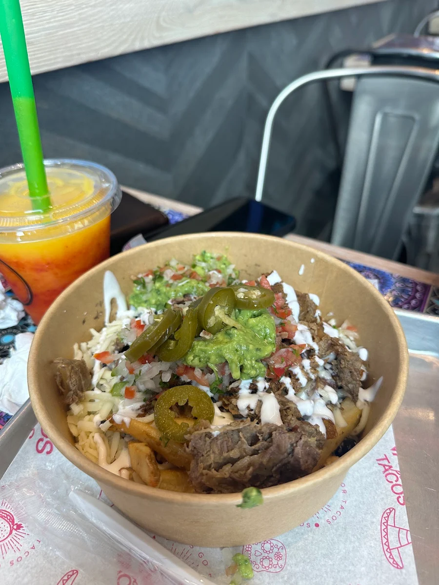 Street Fries with Carne Asada