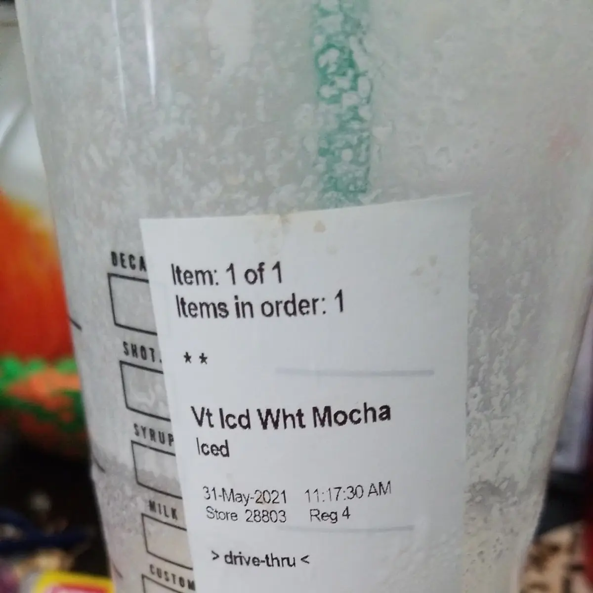 Iced White Chocolate Mocha