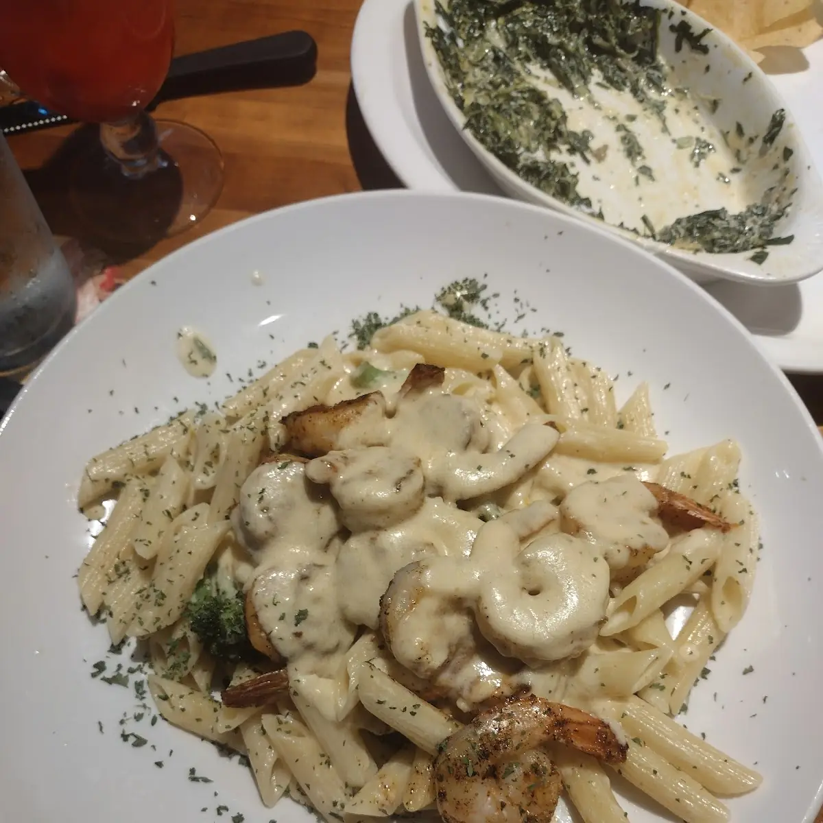 Grilled Shrimp Alfredo