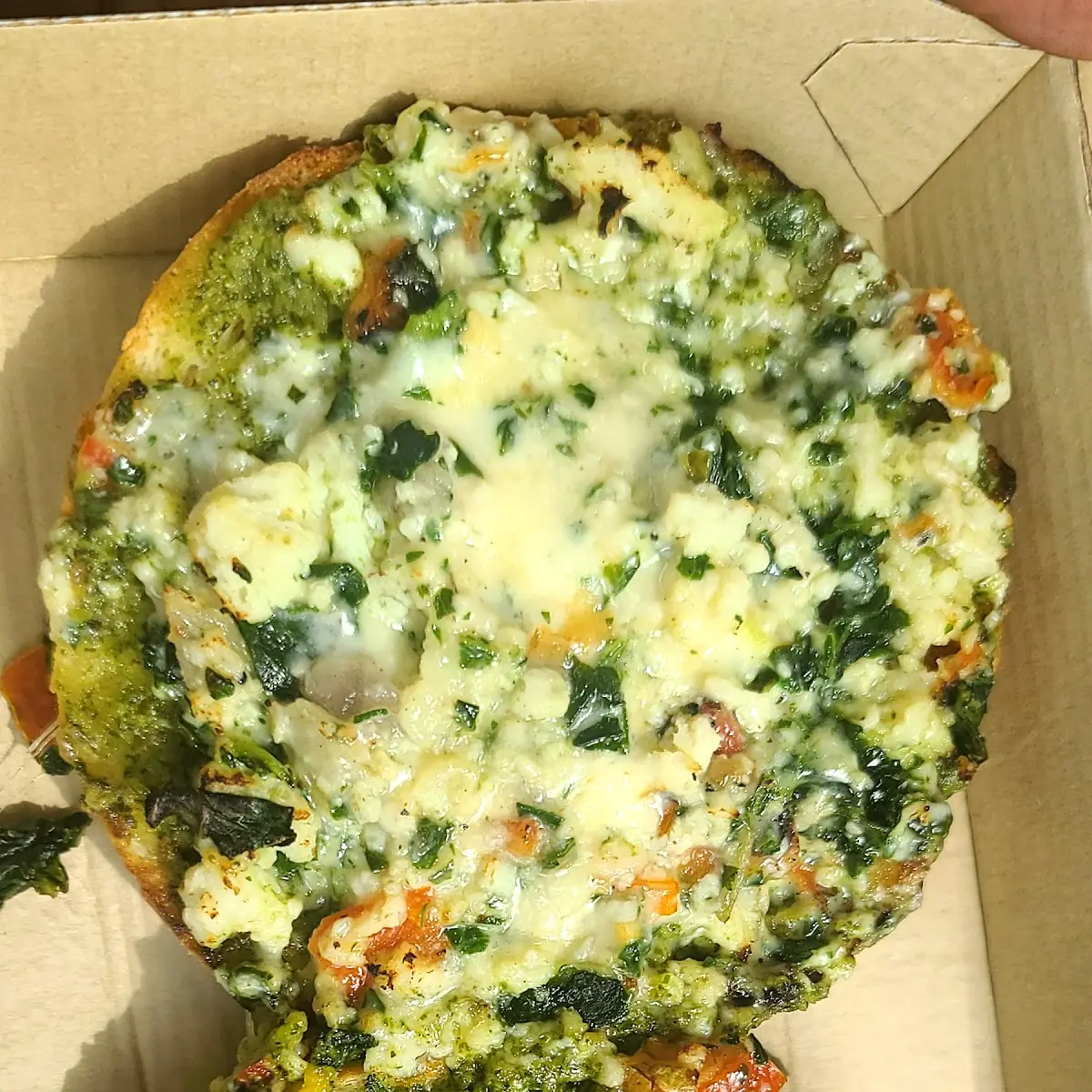 Pesto and Egg White Toast