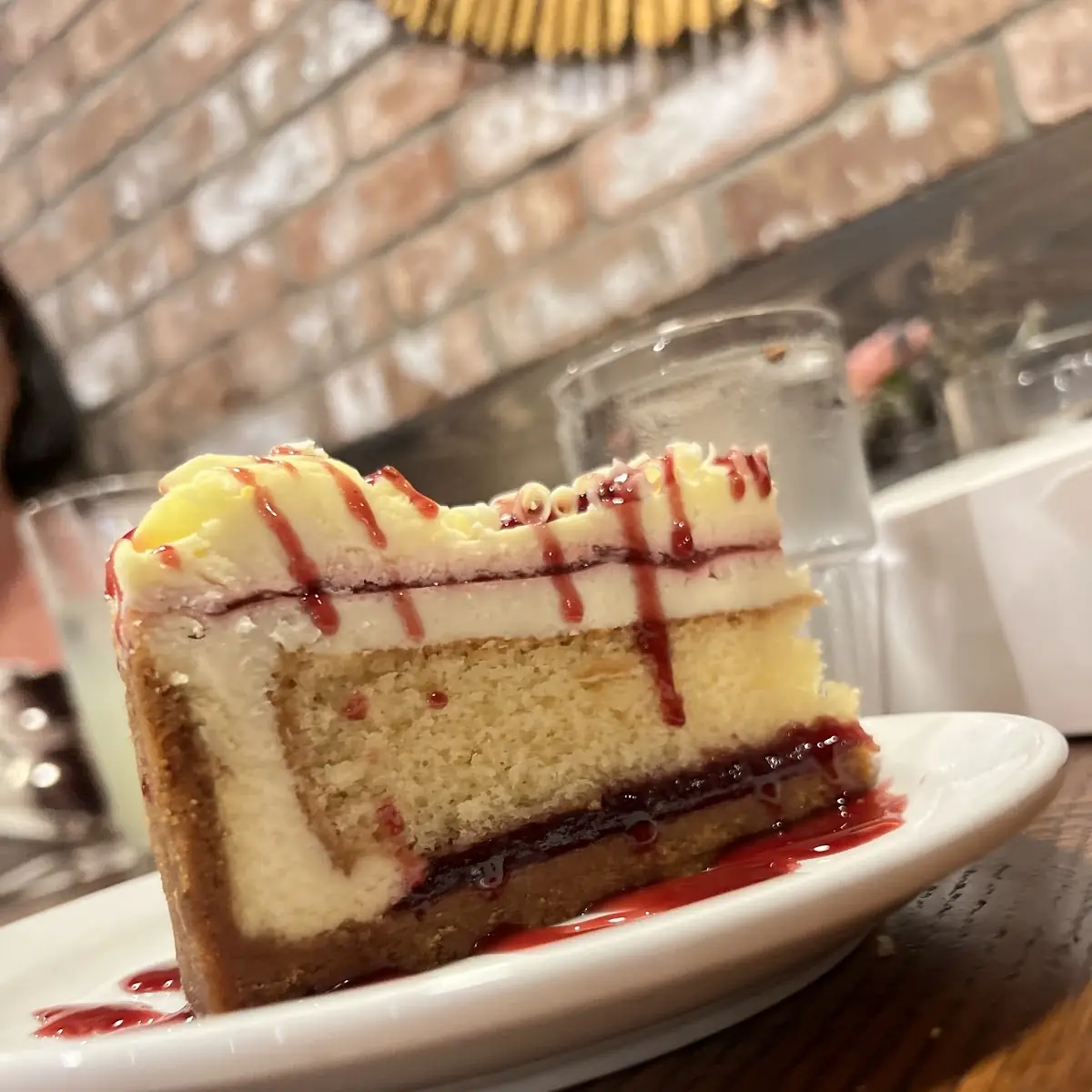 Four Layered Raspberry Cheesecake