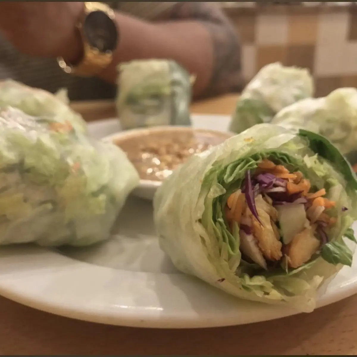 Thai Chicken Lettuce Wraps