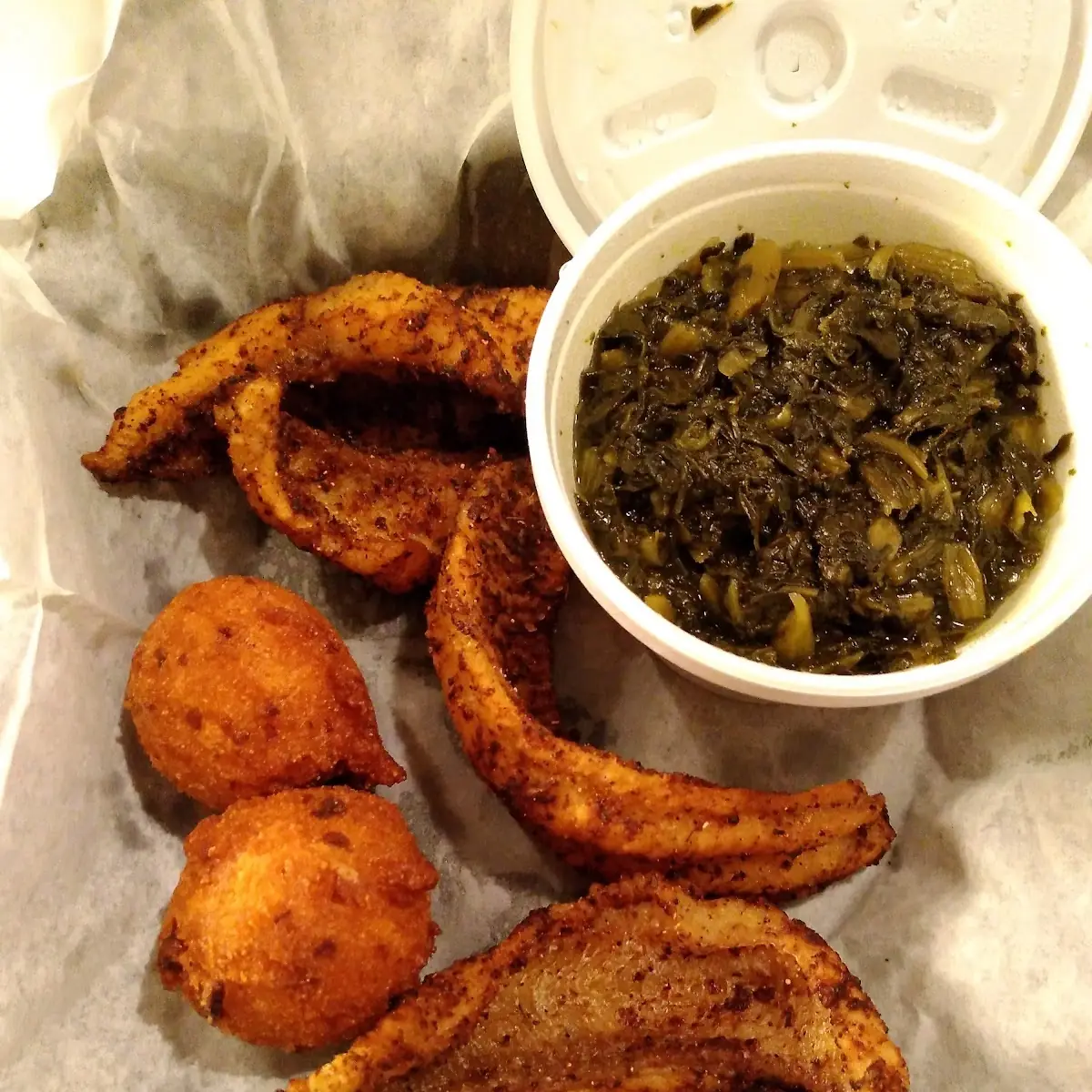 Turnip Greens Catfish Fillet