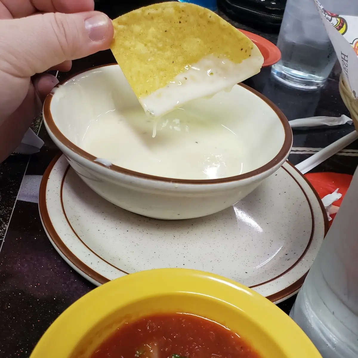 Salsa and Queso Dip