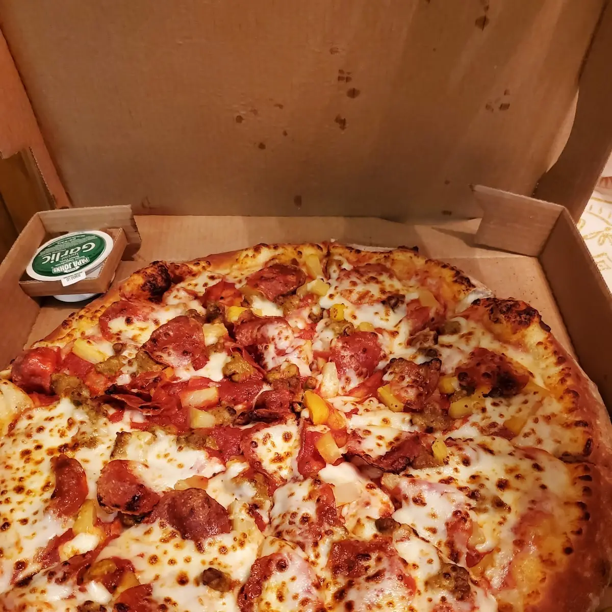 Pepperoni Italian Sausage and Pineapple