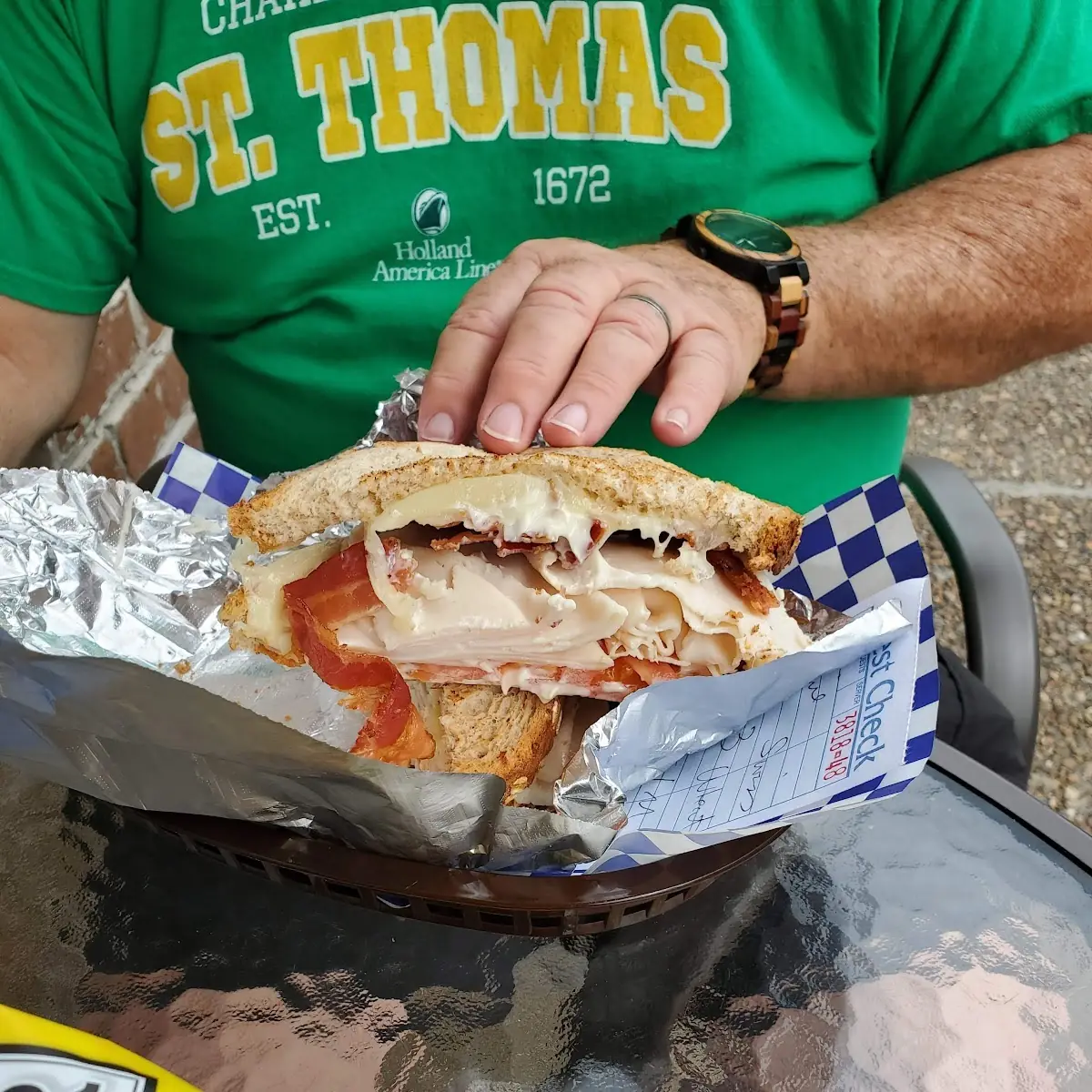 Turkey Bacon on Wheat