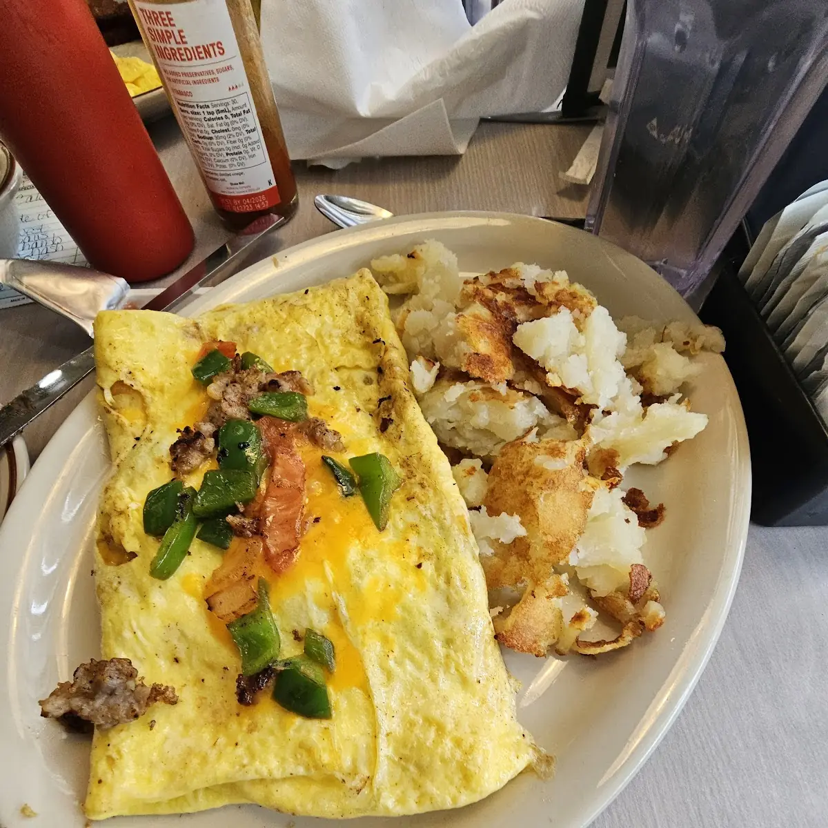 Philly Cheesesteak Omelet