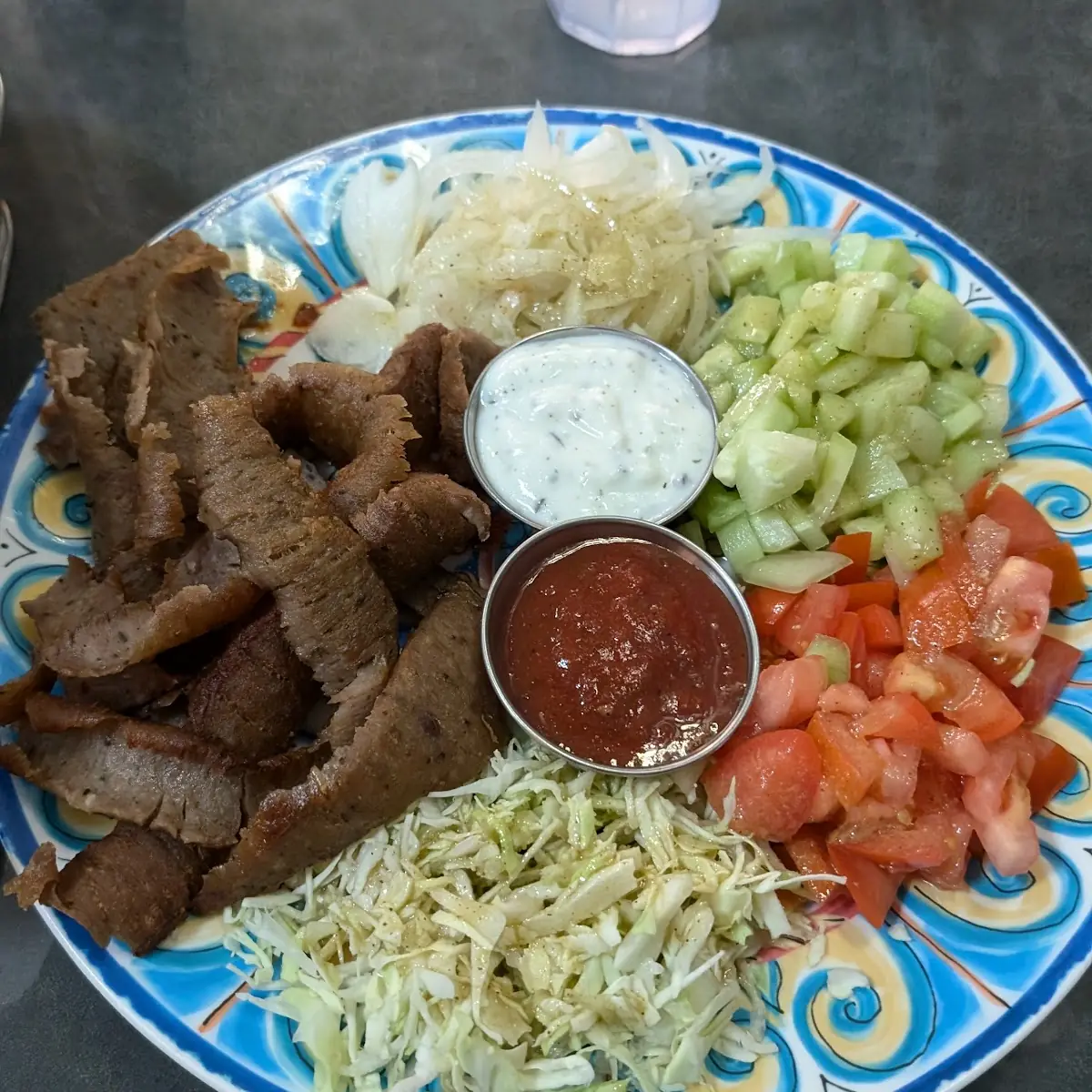 Gyro Dinner Plate