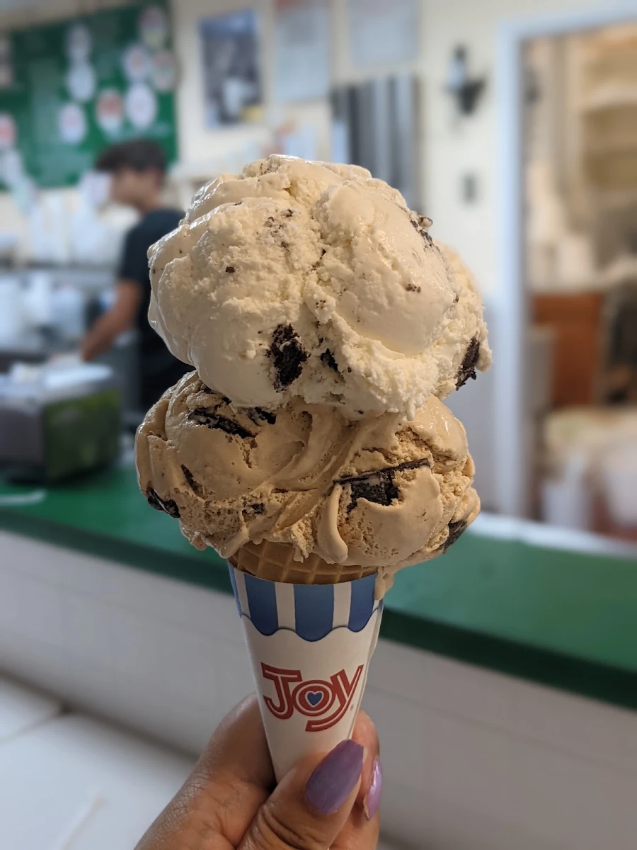 Banana Oreo Coffee Chip on a Sugar Cone