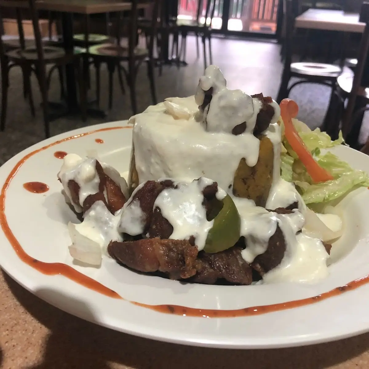 Bifongo Relleno De Carne Frita