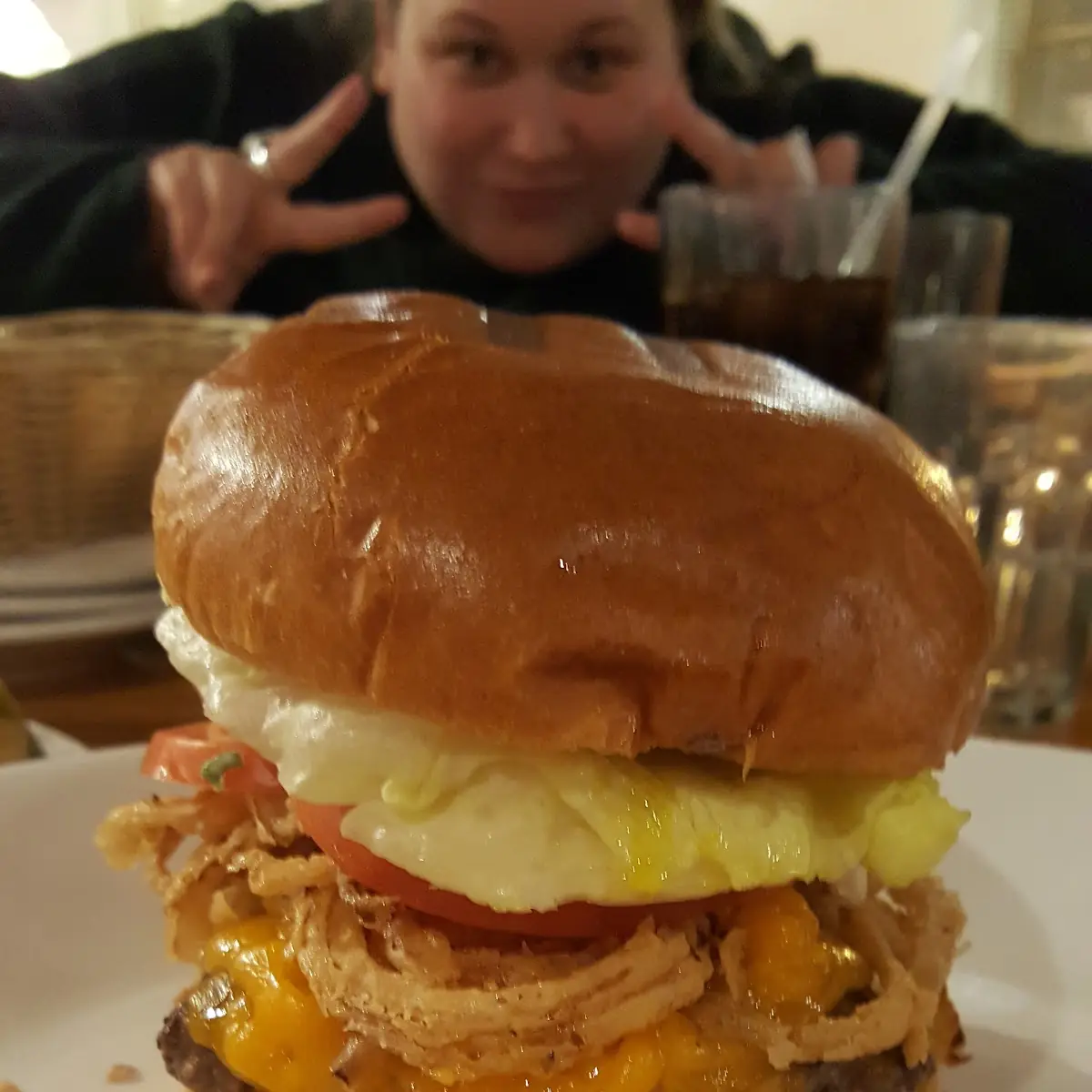 Gluten Free Breakfast Stacked Burger
