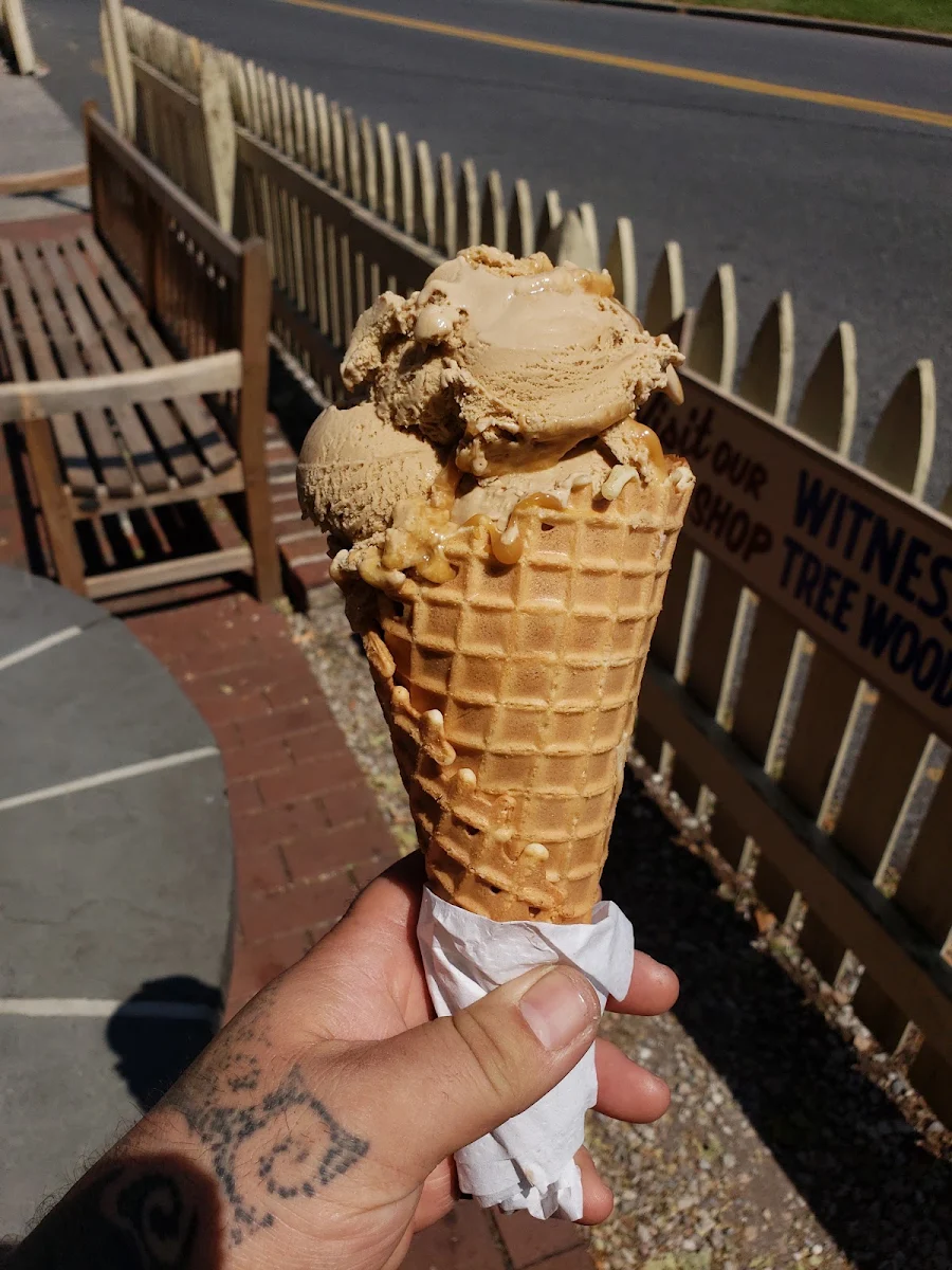 Salted Carmel Ice Cream Cone