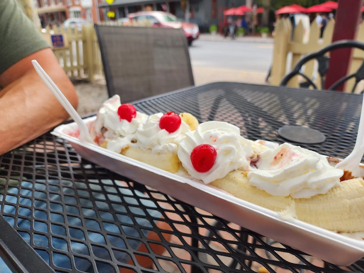 Upside Down Banana Split