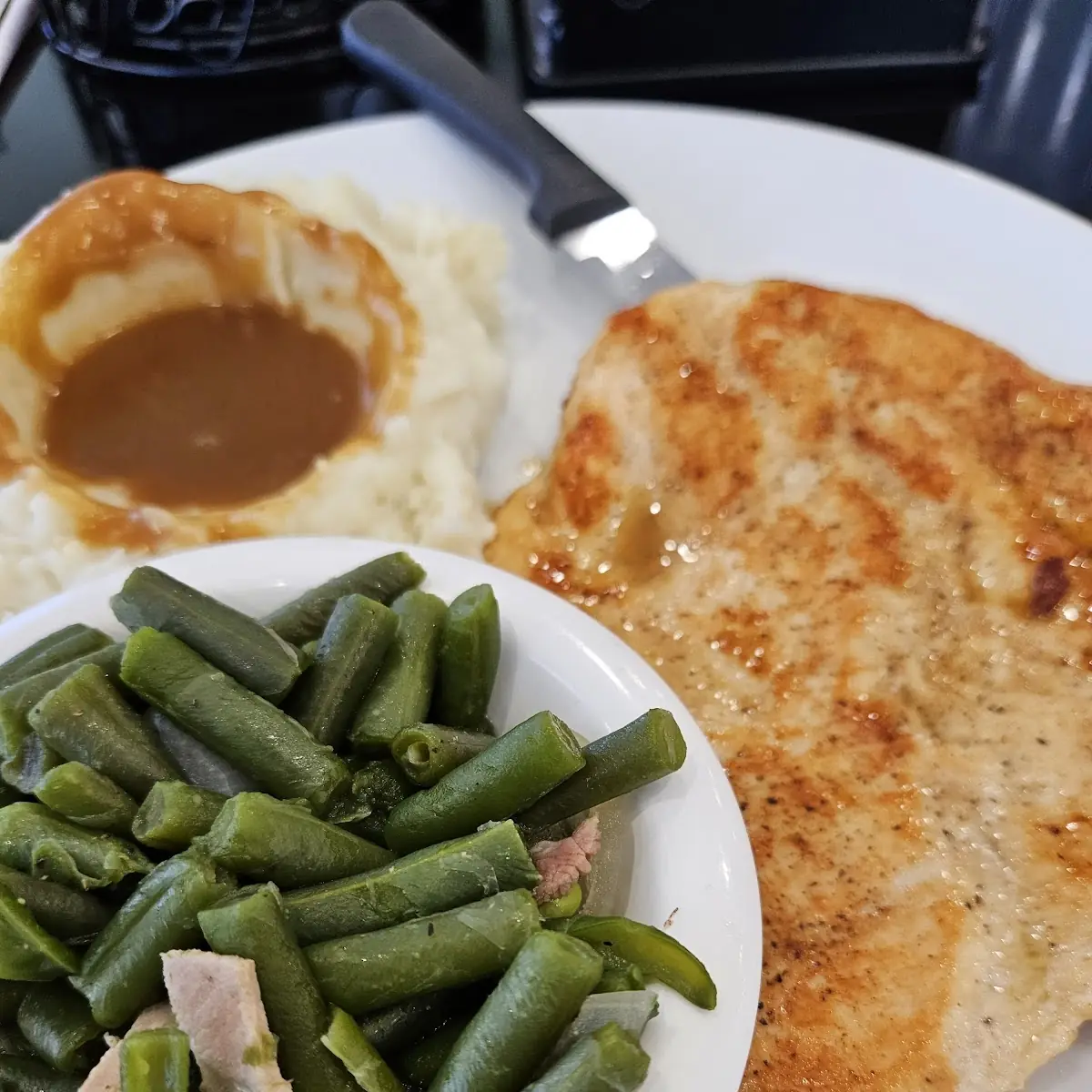 Mashed Potatoes & Green Beans