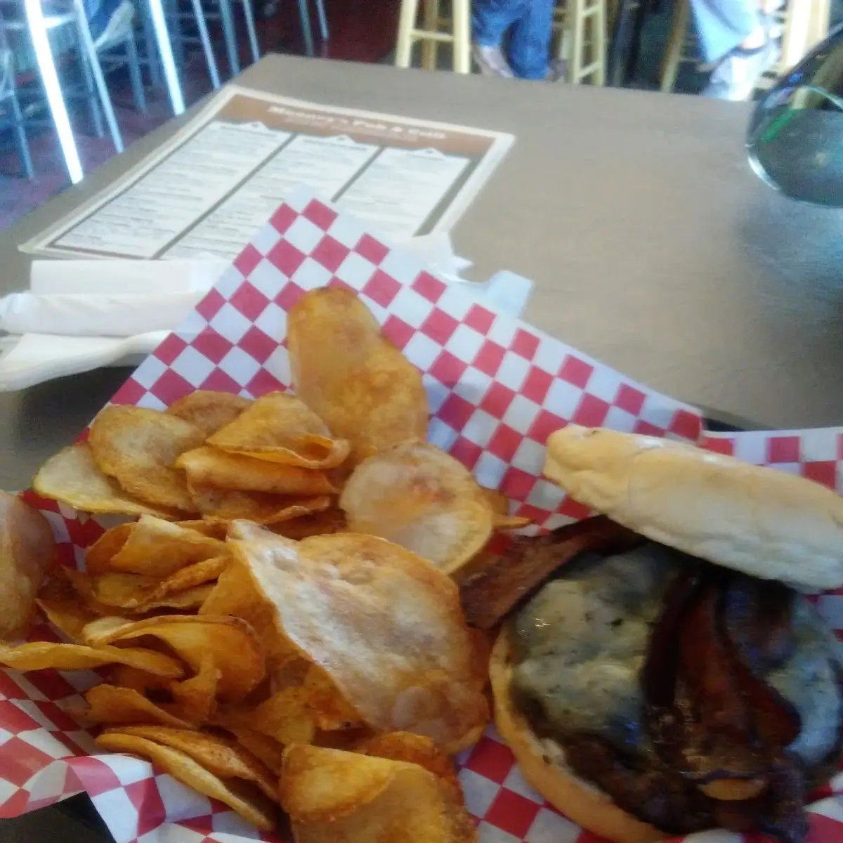 Blue Cheese Burger with Bacon