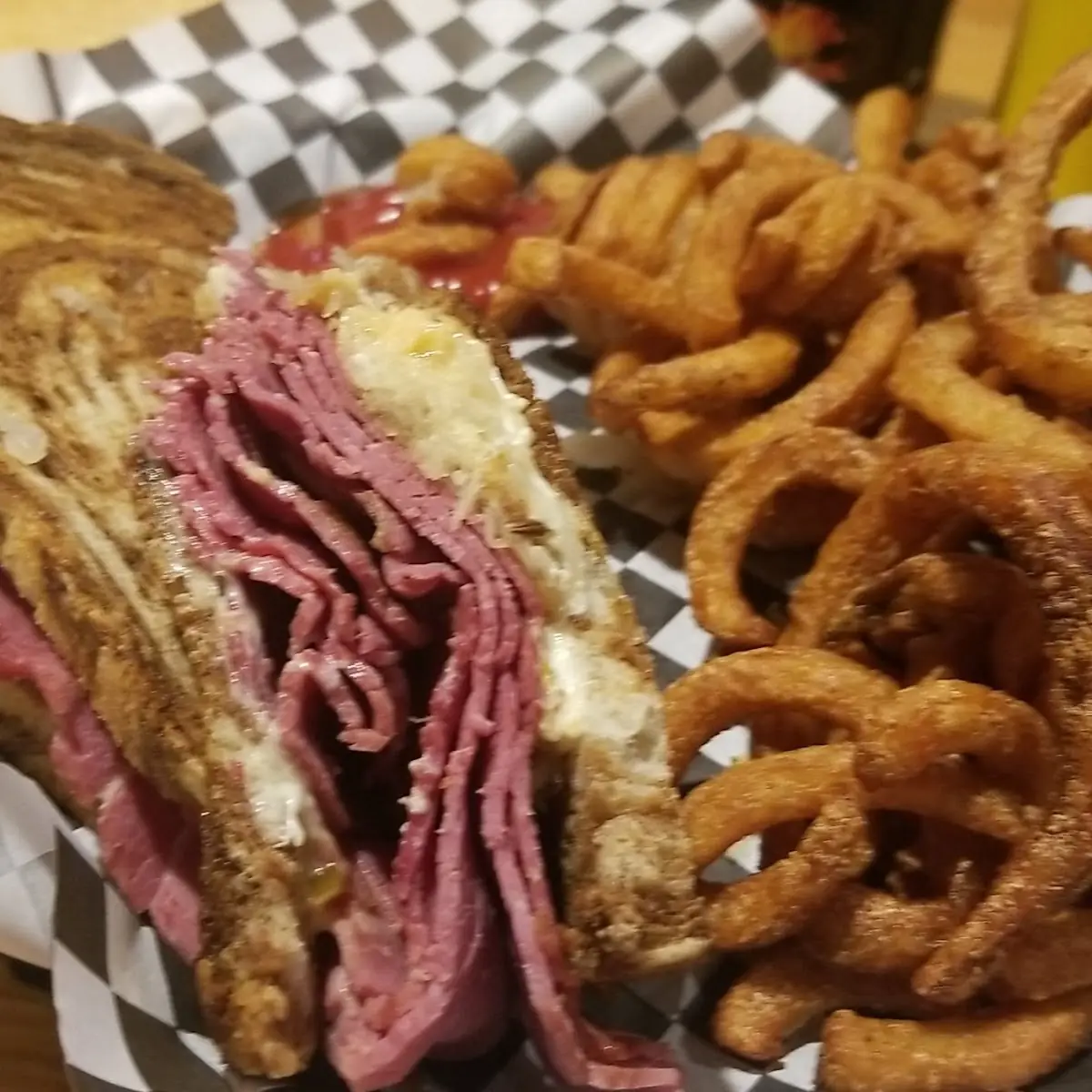Reuben and Curly Fries