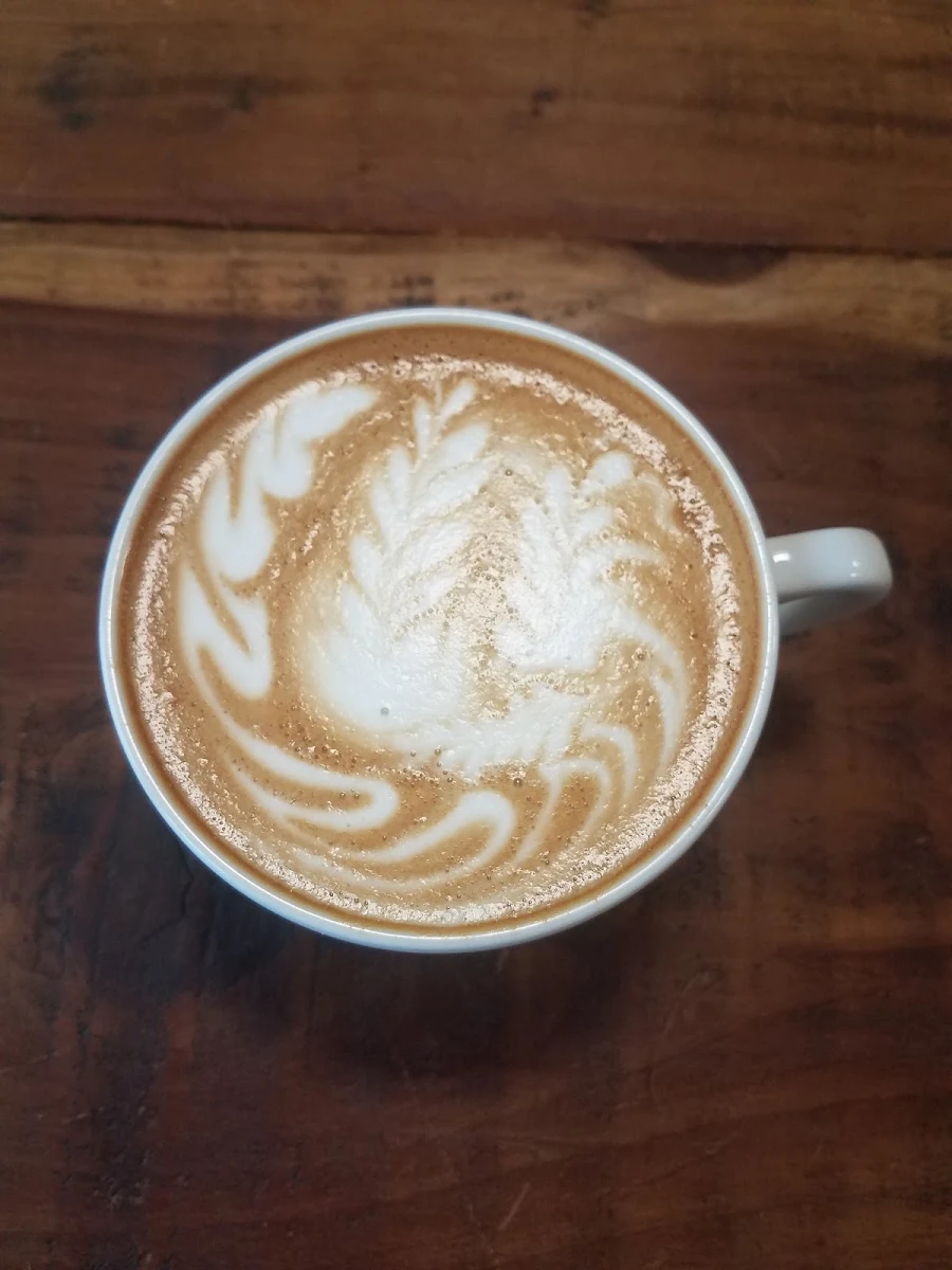 Latte with Heart Shaped Art
