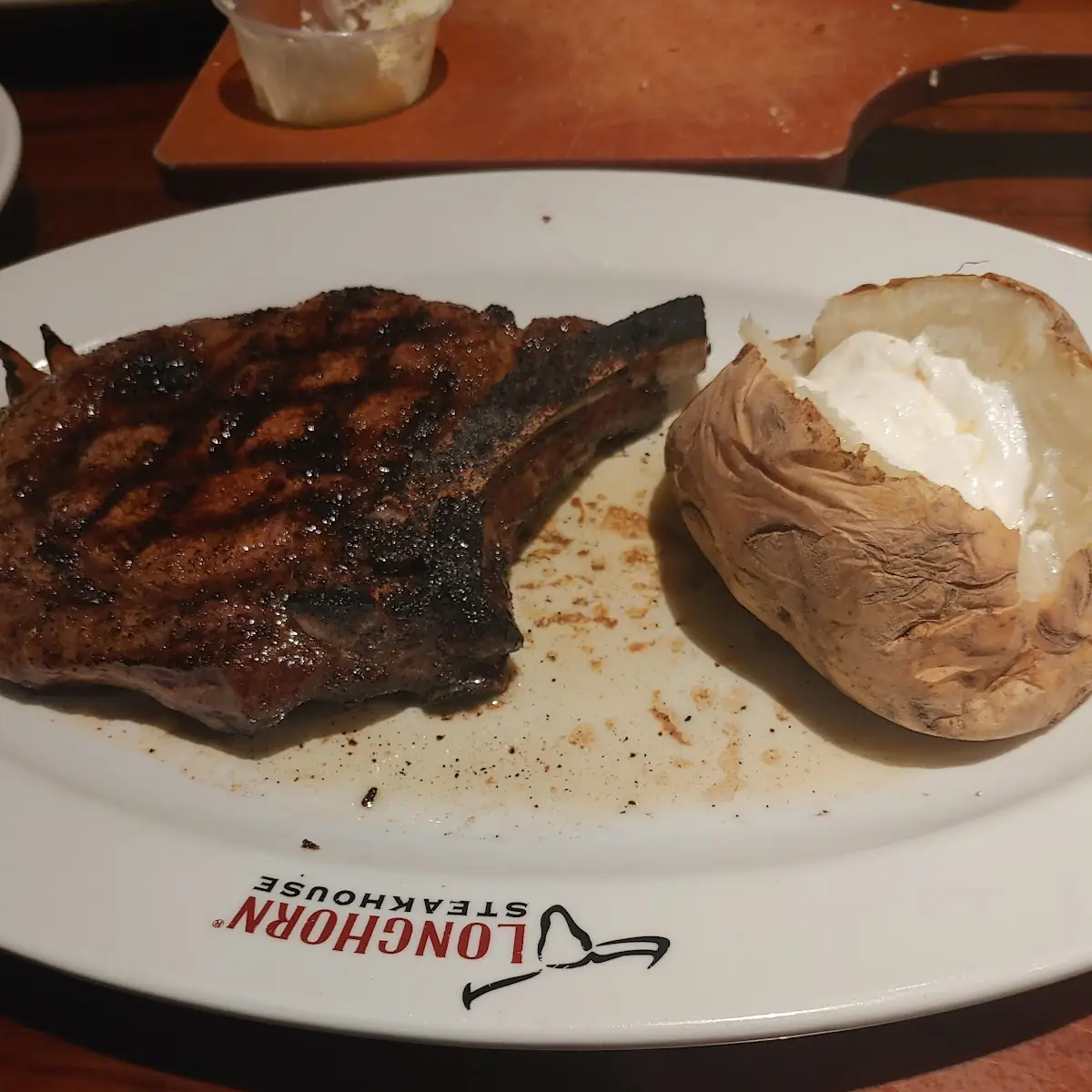 Outlaw Ribeye with Baked Potato