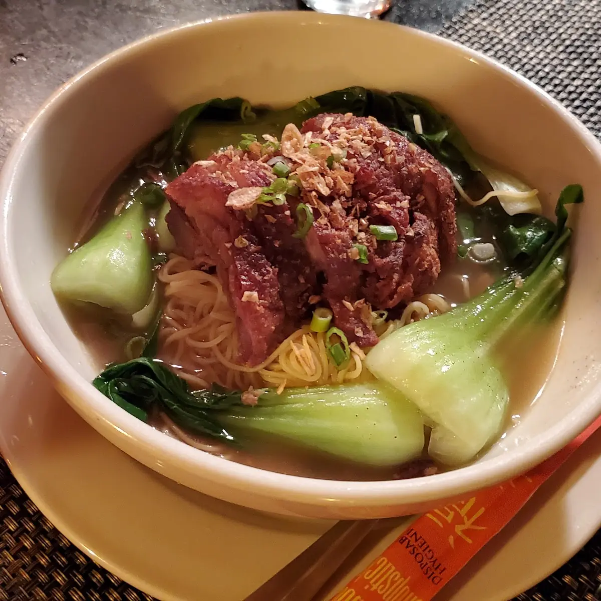 Crispy Duck Noodle Soup