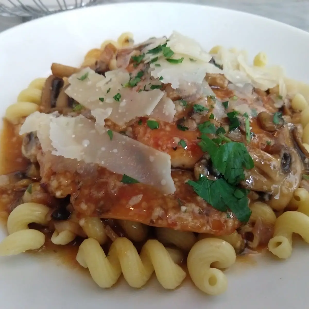 Veal Parmesan Pasta