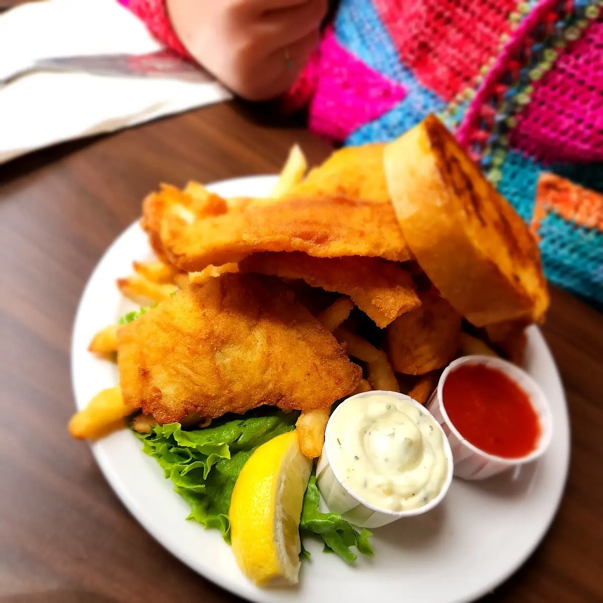 Fish & Chips with Clam Chowder