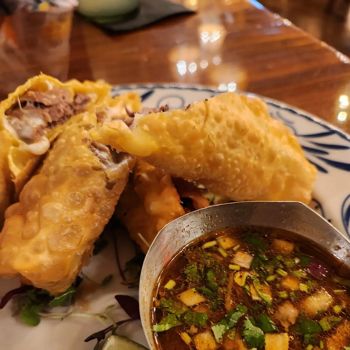 Birria Egg Rolls