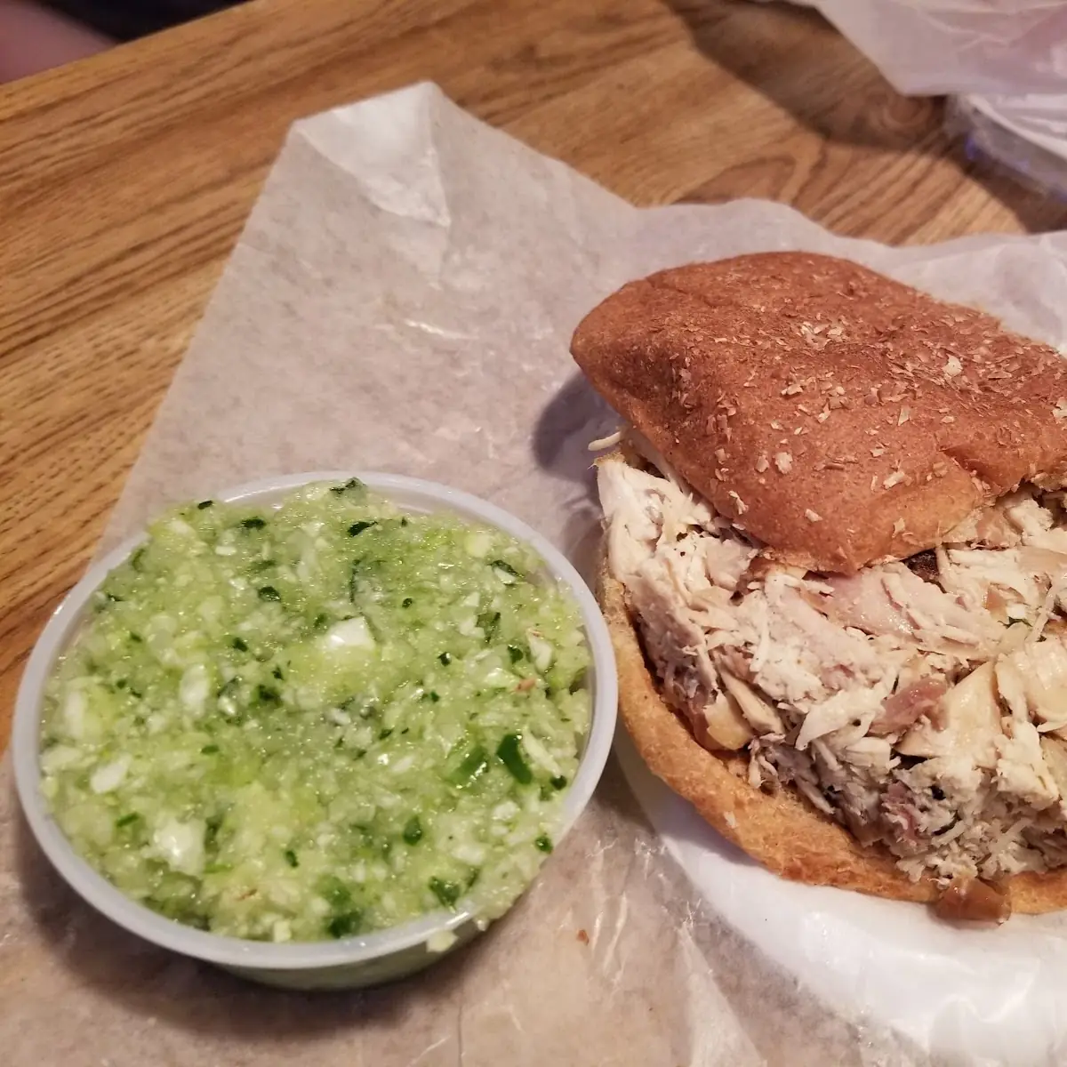 Pulled Chicken Sandwich
