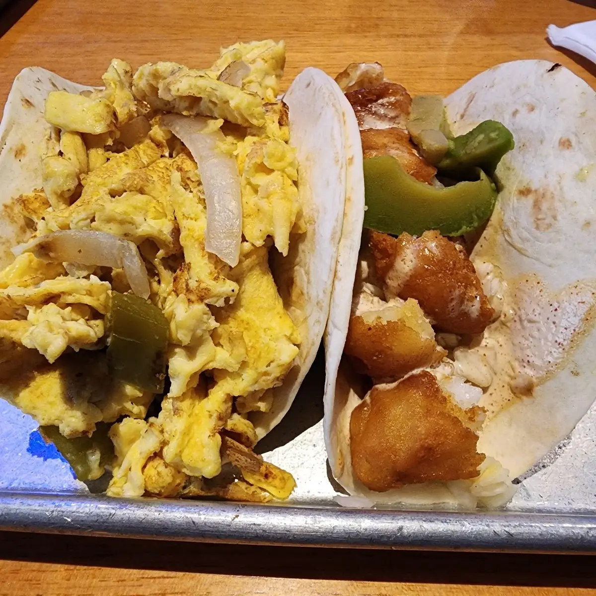 Extra Egg Fish Taco